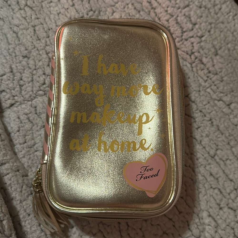 Too Faced travel makeup bag!! NWOT